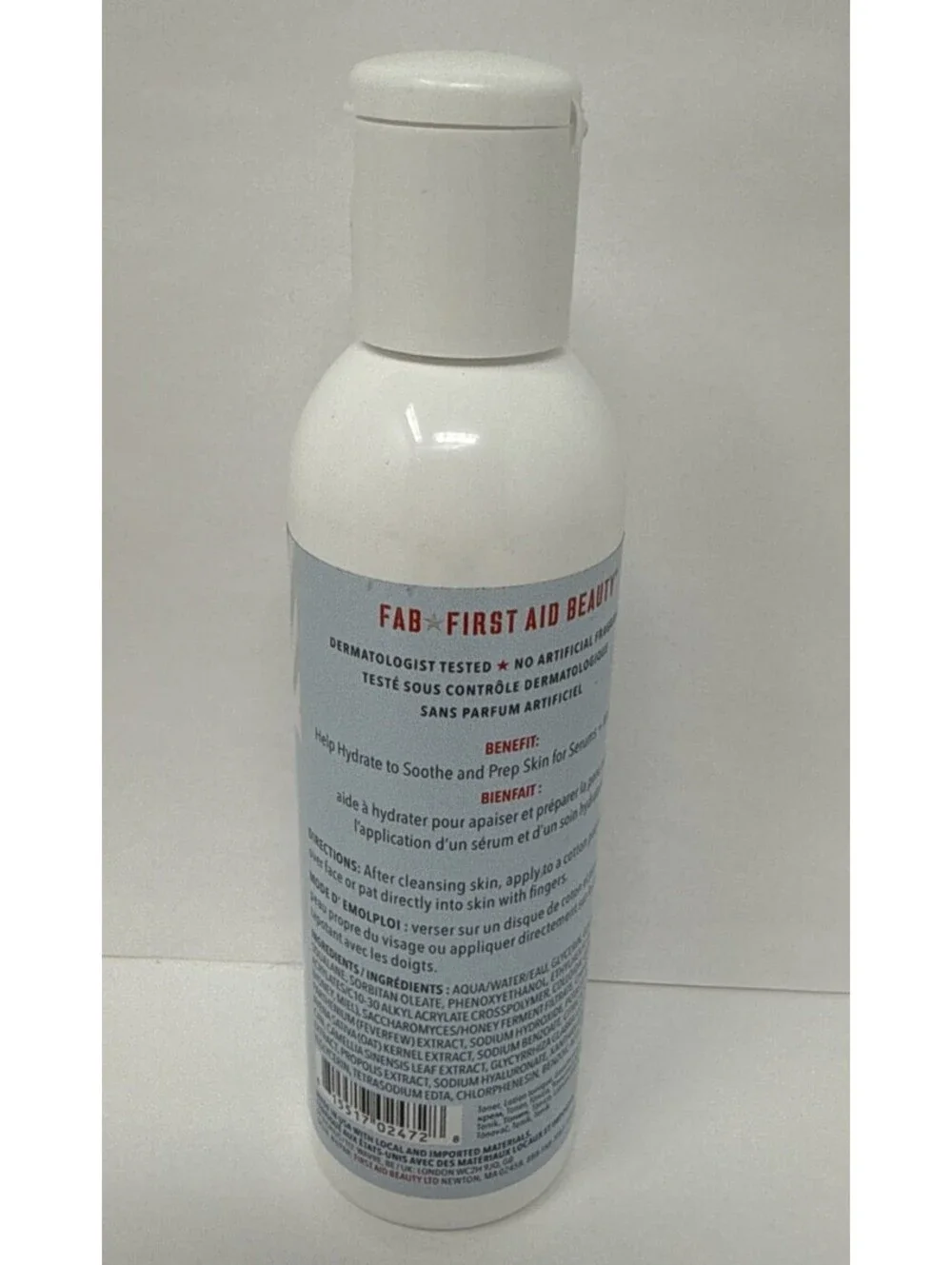 First Aid Beauty HYDRATING TONER With Squalane + Oats 6 fl. oz  RN 4